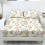 Butterfly Rose Queen Sheet Set Soft Floral White 1