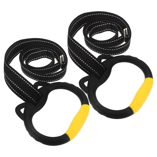 Gymnastics Rings with Straps for Pull-Up and Strength