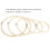 LAFGUR Embroidery Hoop Round Bamboo 5 Pcs 1