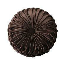 Round pumpkin pillow velvet pleated 1 piece