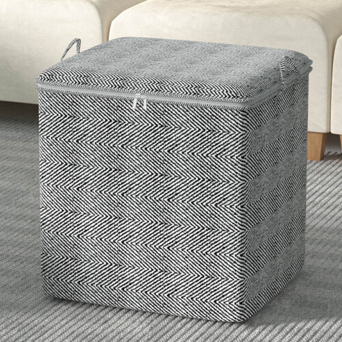 Closet Organizer Boxes Gray with Handles
