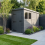4x9 Pent Composite Shed Tanalised (Single Door, With Windows) 1