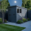 4x9 Pent Composite Shed Tanalised (Single Door, With Windows) 3