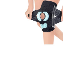 Meniskus-Kniebandage (Einzeln) - Silikongepolsterte Knieunterstützung für Sport, Wandern und Verletzungsschutz XL