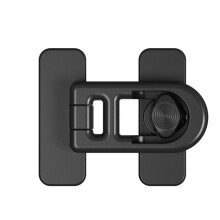 6-Pack Adhesive Fridge Lock - Easy Installation & Child Safety Refrigerator Latch Black