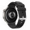 Pulseira de Silicone Curvada Compatível com Huawei GT6 Pro com Fivela Prateada - Pulseira de Substituição Black 3