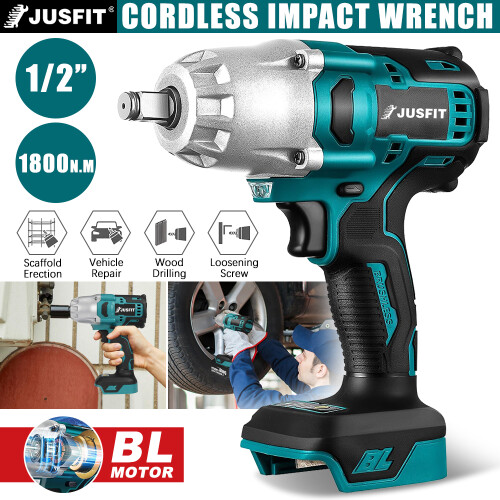 1/2" Brushless Impact Wrench 520N.m Replace 1