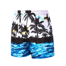 Heren Zwem Tropical Leaf Print Zwemshorts Stretch Zwemkleding Sneldrogende Strandshorts XKZ078260429X33 M