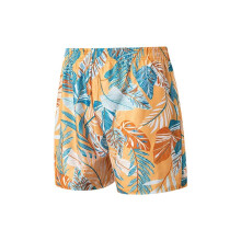 Heren Zwem Tropical Leaf Print Zwemshorts Stretch Zwemkleding Sneldrogende Strandshorts XKZ078260429X24 S