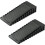 Rubber Door Stopper Silicone Wedge 2 Pack Black 1