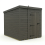 5x8 Pent Composite Shed Tanalised (Single Door, No Windows) 2