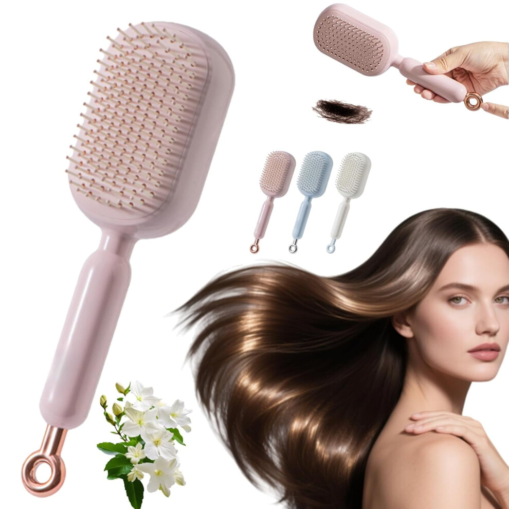 Retractable Cushion Massage Comb Anti-Static Hair Brush