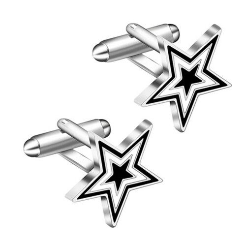 Xinwanna Drum-Shaped Alloy Cufflinks 1 Pair