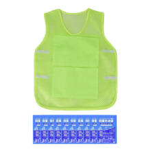 Cooling Ice Vest Lightweight Green with 8 Reusable Ice Packs