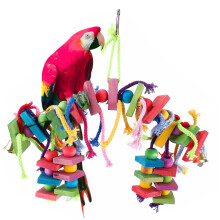 Parrot Play Stand for Cockatoo and Macaw with Perch Knots