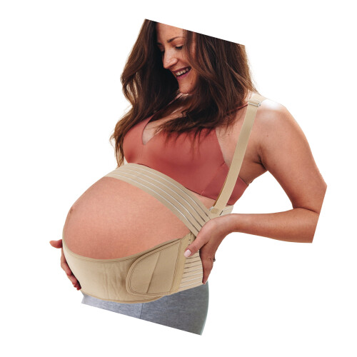 Pregnancy Belly Support Belt with Shoulder Strap Flesh
