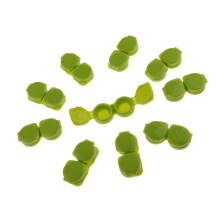 Lens Case Container Travel Portable Holder Green 10 pcs