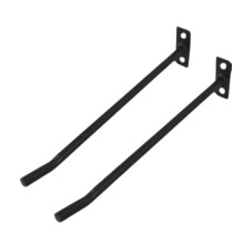 Wall Mount Exercise Ball Holder Black 2PCS