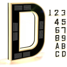 Solar Outdoor House Number Light 9 Inch Waterproof LED