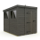 5x8 Pent Composite Shed Tanalised (Single Door, With Windows) 2