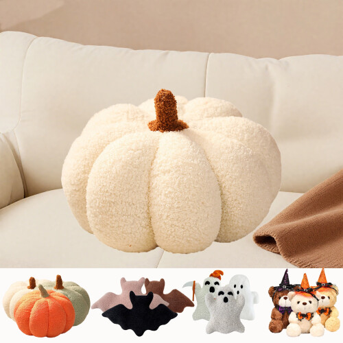 Halloween Throw Pillows Bat Pumpkin Ghost Bear Plush