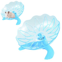 Transparent Hamster Exercise Wheel Detachable Saucer 8 inch