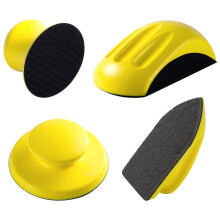 Sanding Block Set with Cleaning Brush 5 Inch Round and