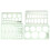 Ruler Circle Stencil Oval Template Set Green 2 Pack 1