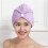 (Pink)absorbent Hair Drying Cap Thick Quick Dry Bath Towel Cap Plush Solid Color 4