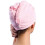 (Pink)absorbent Hair Drying Cap Thick Quick Dry Bath Towel Cap Plush Solid Color 5