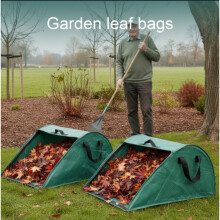 (2pcs) 1 Stück/2 Stück 100 l Yard-Blattbeutel, wiederverwendbarer Gartenabfallbeutel, ideal zum Sammeln von abgefallenen Pflanzenblättern
