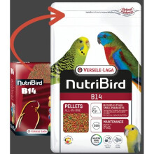 Granuli estrusi - alimento di mantenimento per pappagallini ondulati e altri piccoli pappagalli 800gr