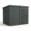 8x6 Pent Composite Shed Tanalised (Single Door, No Windows) 2