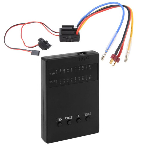 80A ESC WP-880 1/10 1/8 WP-Crawler Brush Brushed 80A 1080 Electronic Speed Controller Waterproof ESC with Program Card 1