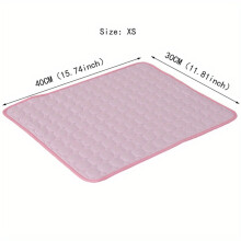 (F, XS) Cooling Mat for Dogs And Cats: Breathable, Washable Pet Bed with Polyester Fiber Filling, Ideal for Summer, Car Seat And Small