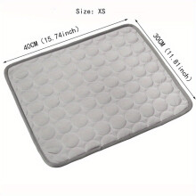 (E, XS) Cooling Mat for Dogs And Cats: Breathable, Washable Pet Bed with Polyester Fiber Filling, Ideal for Summer, Car Seat And Small