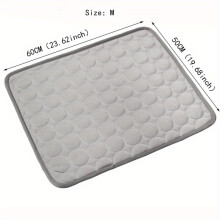 (E, M) Cooling Mat for Dogs And Cats: Breathable, Washable Pet Bed with Polyester Fiber Filling, Ideal for Summer, Car Seat And Small