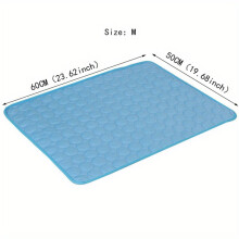 (A, M) Cooling Mat for Dogs And Cats: Breathable, Washable Pet Bed with Polyester Fiber Filling, Ideal for Summer, Car Seat And Small