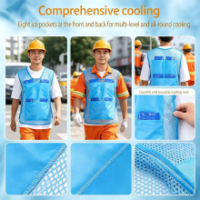[8-Pack Cooling Vest] 8-Pack Cooling Vest | Breathable Mesh Warm Vest For Outdoor Work/Sports