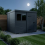 8x6 Pent Composite Shed Tanalised (Single Door, With Windows) 3
