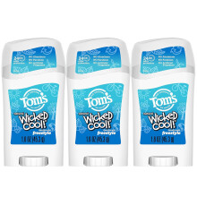 Tom's of Maine Freestyle Wicked Cool! Natural Deodorant for Tweens, Aluminum Free Deodorant Stick, 1.6 oz (3 Pack)