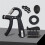 5Pack Grip Strength Trainer Kit Adjustable Count Hand Grip Set with Finger Exerciser Hand Extension Exerciser Black 3