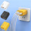 120W White GaN Charger 2x USB-C 2x USB-A 6