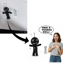 Black Knitted Set With 5 Stitches For A Creative Gag Gift! Full Of Creative Pranks And Fun Props