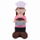 Inflatable Girl with Cake Decor and LED Lights 6 Ft 1