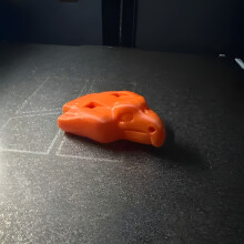 (Orange) 3D Printed Eagle Head Whistle Loud Emergency Survival Whistle Outdoor Camping Hiking EDC Tool Animal Shape