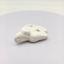 (white) 3D Printed Eagle Head Whistle Loud Emergency Survival Whistle Outdoor Camping Hiking EDC Tool Animal Shape