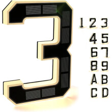 Solar Outdoor House Number Light 9 Inch Waterproof LED