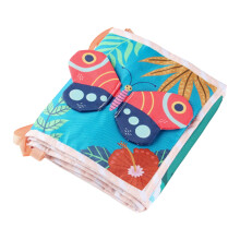 (3D butterfly) 3D Baby Cloth Book with Mirror - Newborn to 3Y