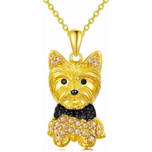 Sterling Silver Dog Pendant Necklace - 24 Breeds